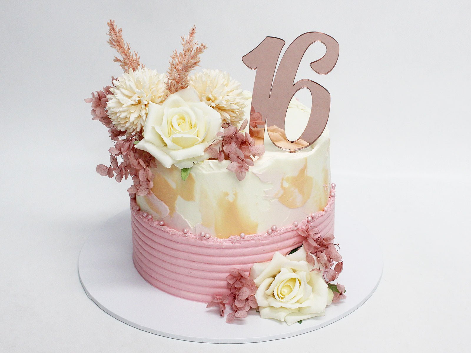 16th Birthday Floral Cake - The Cake People