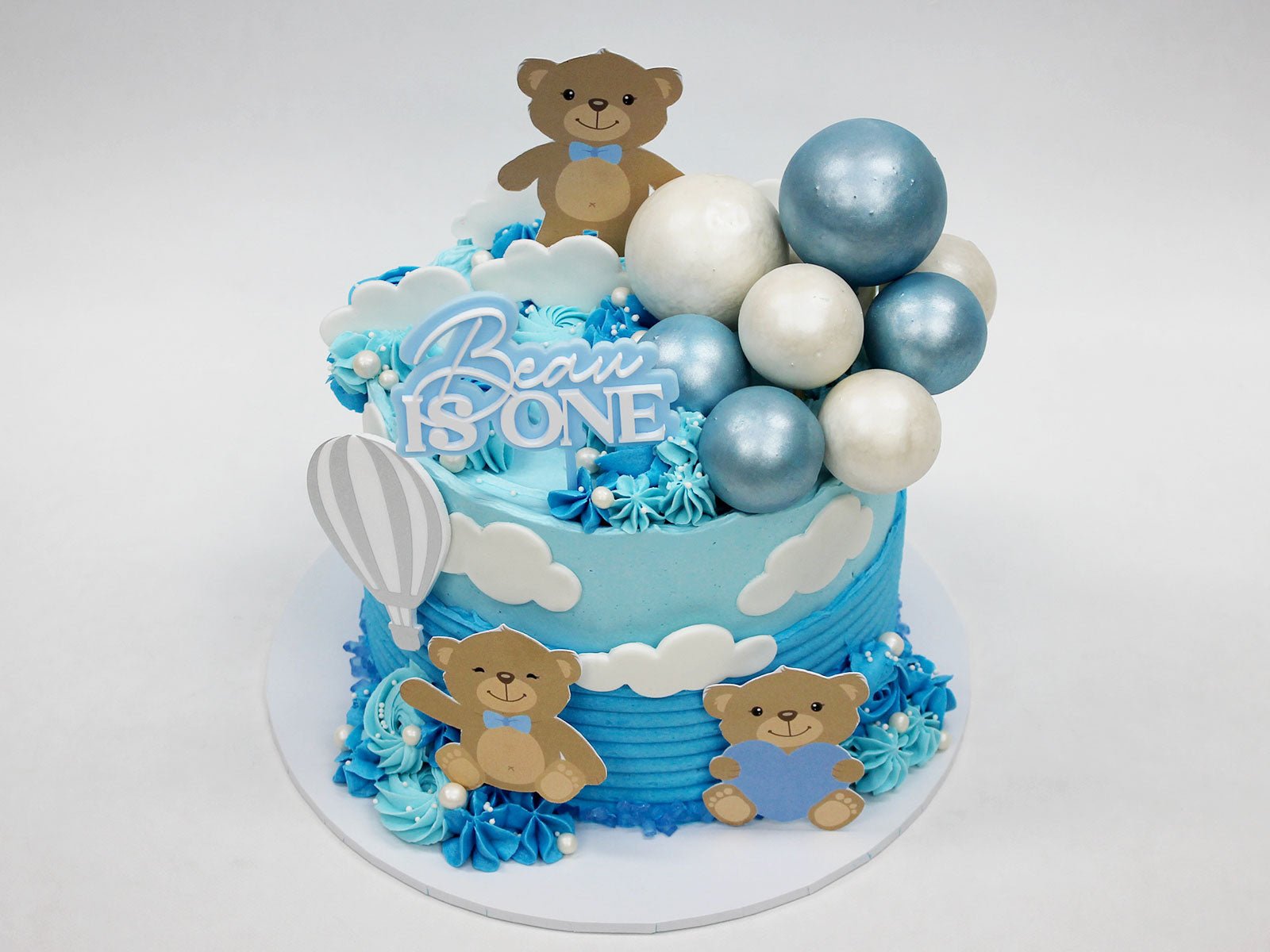 1st Birthday Cute Teddy Bear Cake - The Cake People