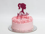 Custom Fashion Doll Acrylic Cake Topper by The Cake People