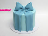 Vintage Fondant Bow Cake