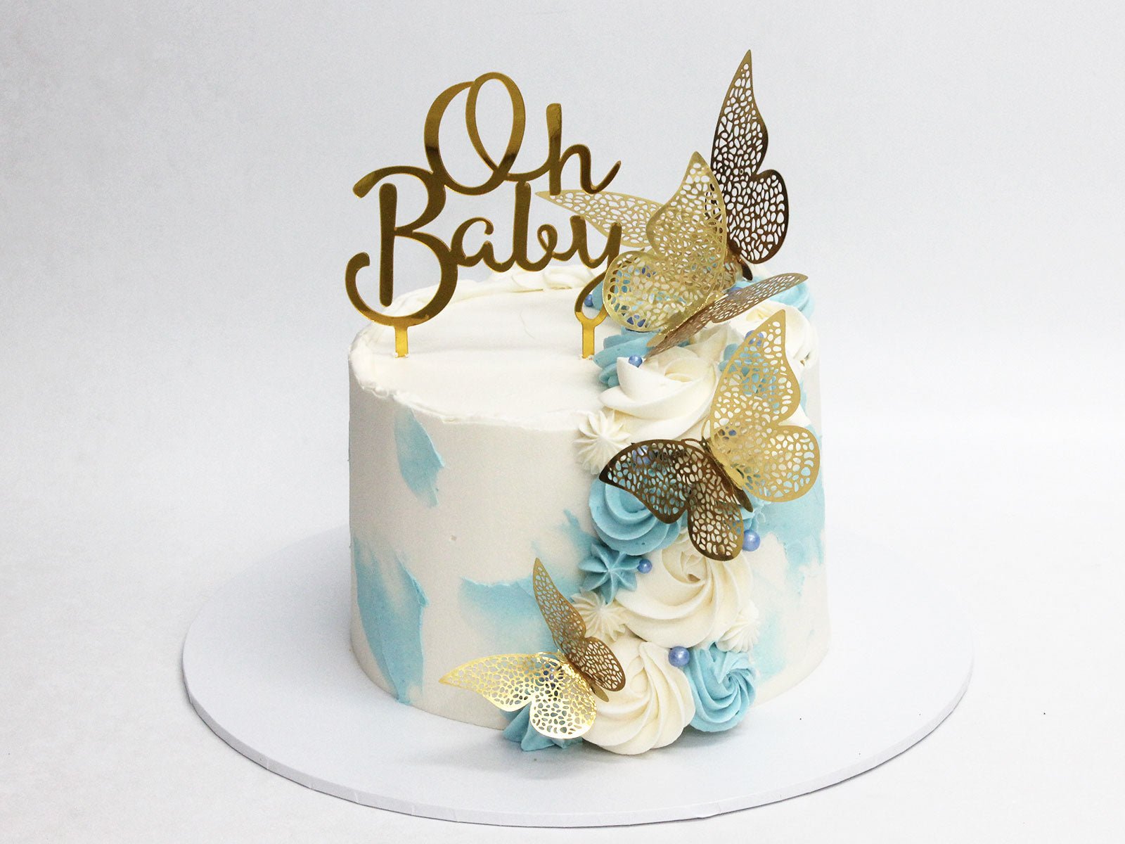 Baby Shower Butterfly Oh Baby Cake - The Cake People
