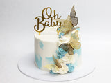 Baby Shower Butterfly Oh Baby Cake - The Cake People