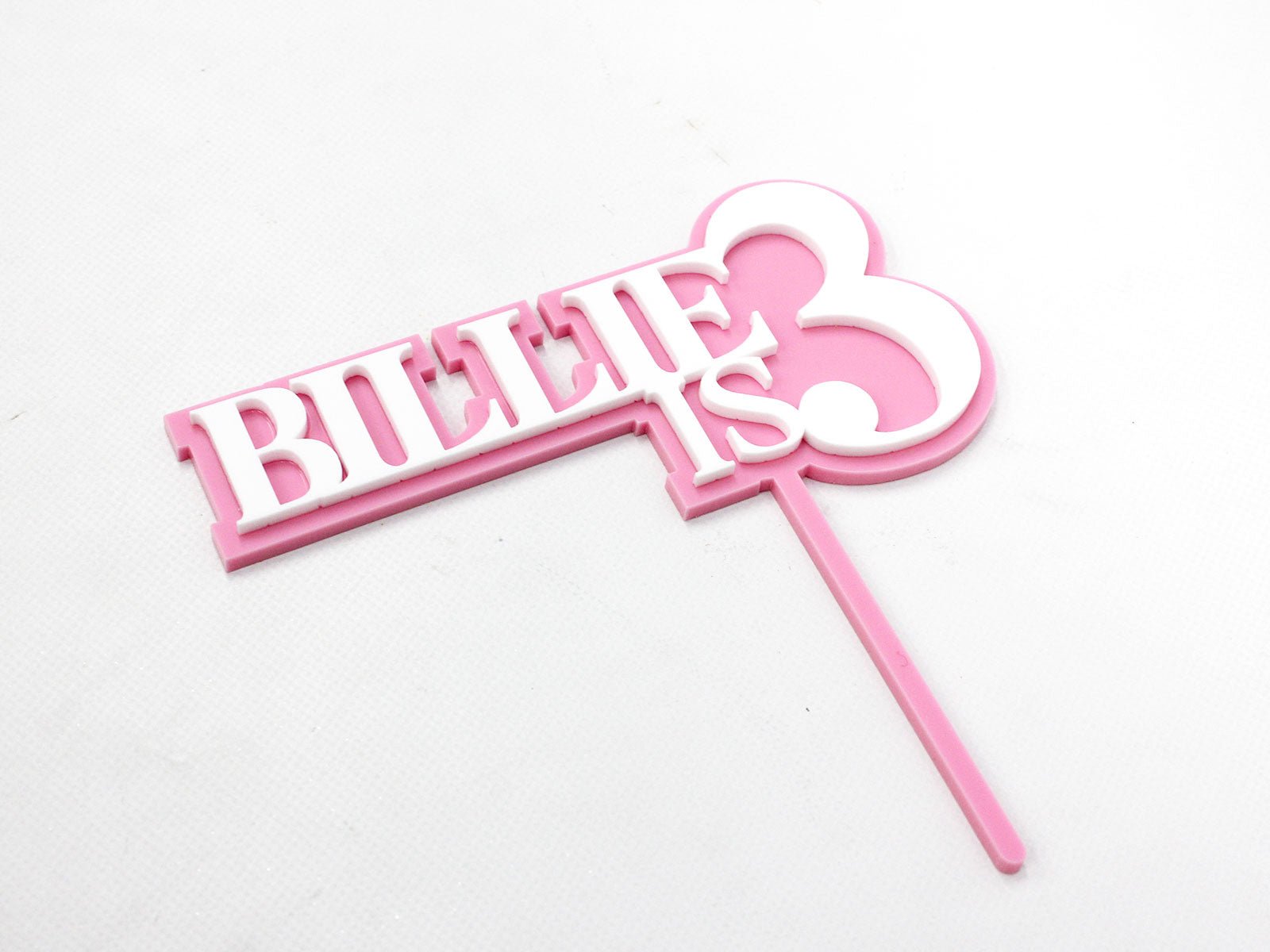 Custom Double Acrylic Cake Topper - The Cake People