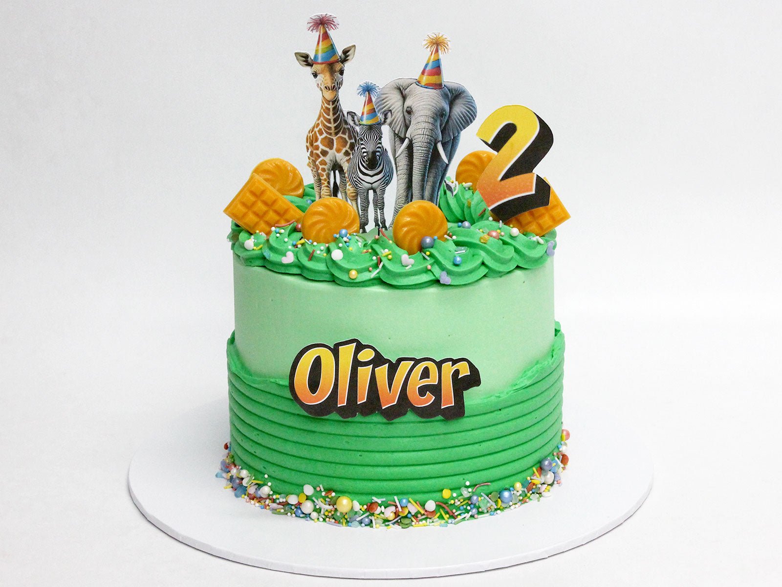 Jungle Animals Birthday Cake - The Cake People