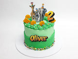 Jungle Animals Birthday Cake - The Cake People