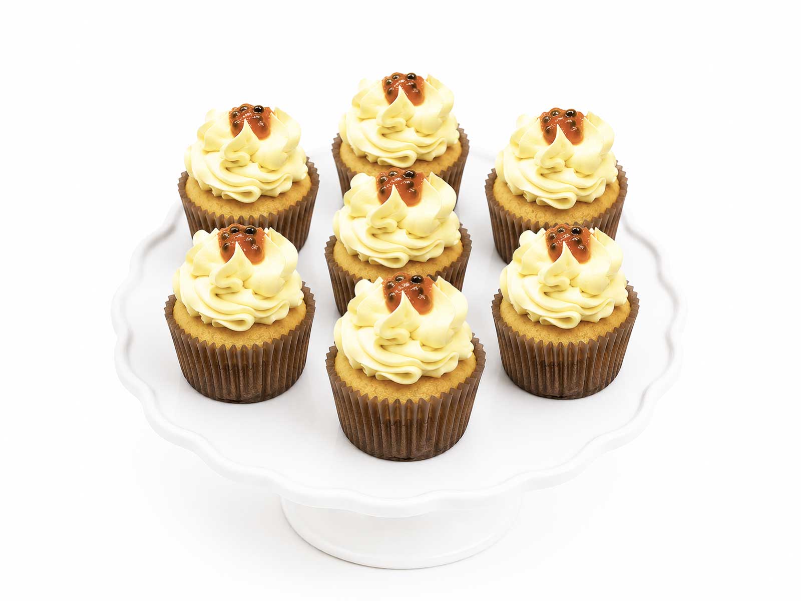 Lemon & Passionfruit Fizz Cupcake - The Cake People