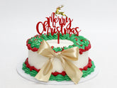 Merry Luxe – Biscoff Christmas Cake - The Cake People