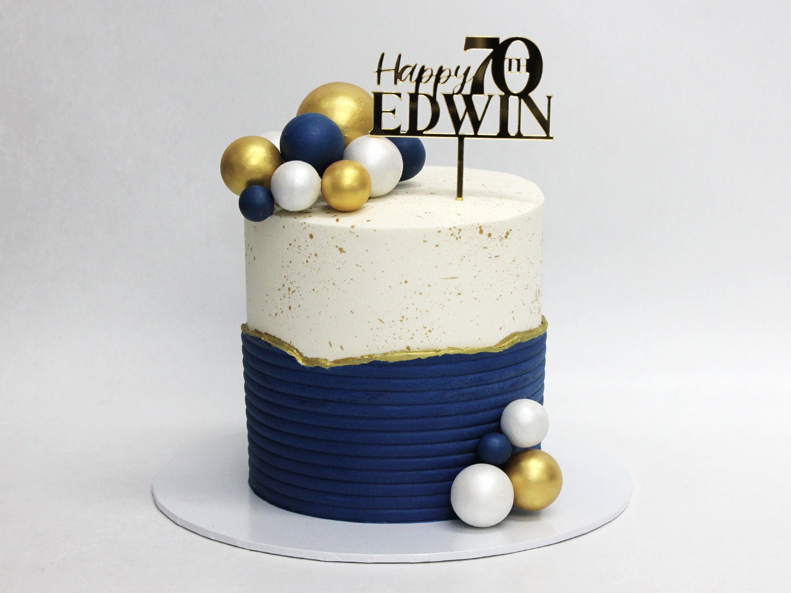 Spheres Milestone Cake - The Cake People
