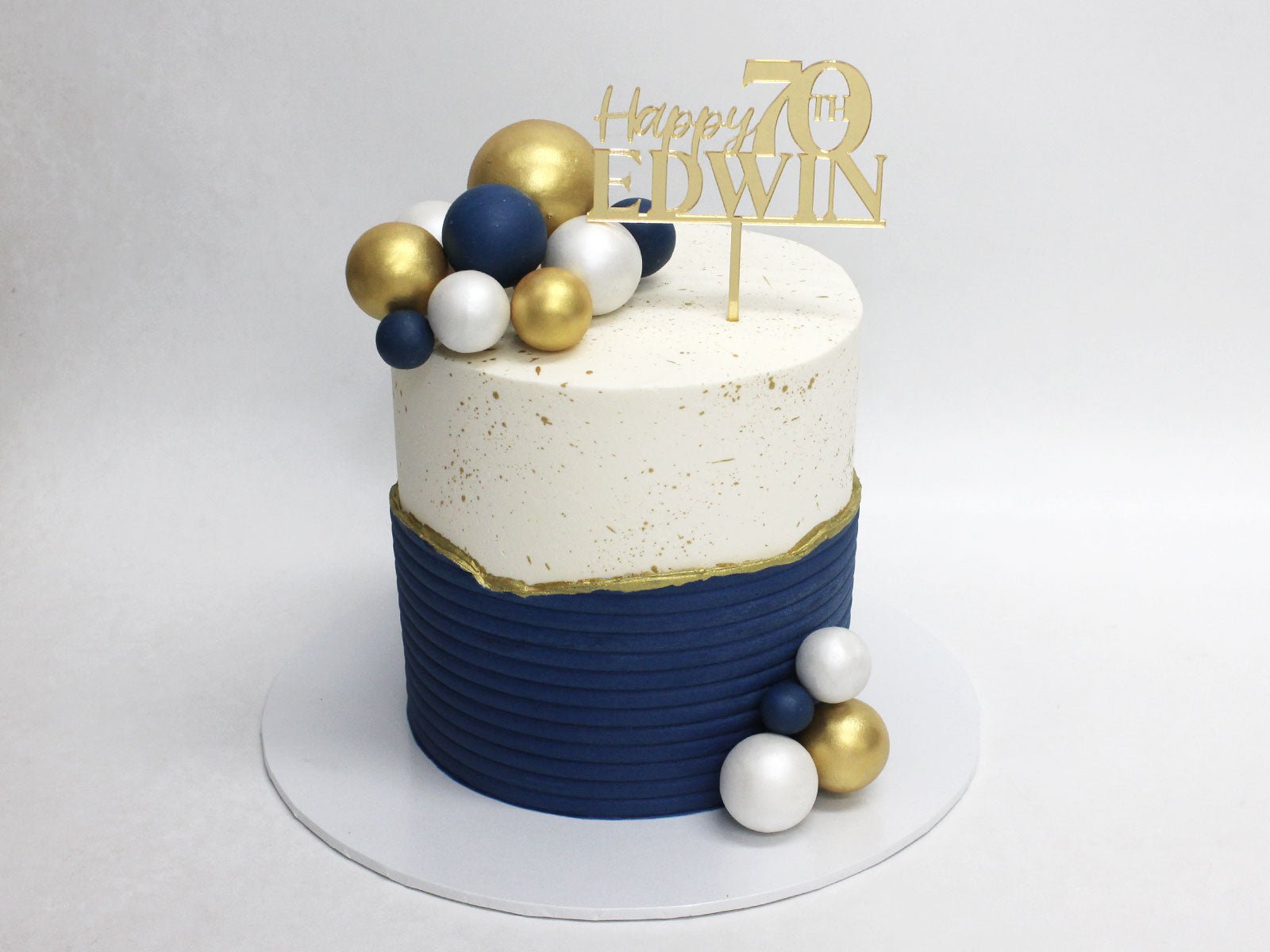 Spheres Milestone Cake - The Cake People
