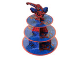 Spiderman Cardboard Cupcake Stand – 3 Tier - The Cake People