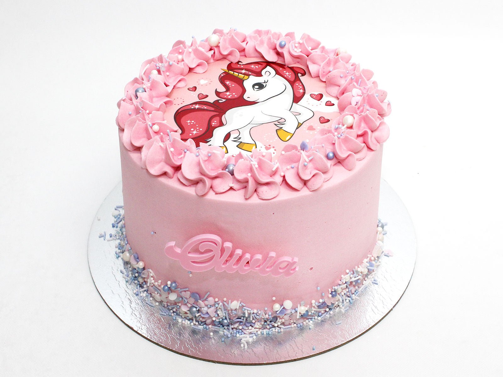 Unicorn Edible Image Cake - The Cake People