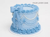 Vintage Bow Cake - The Cake People