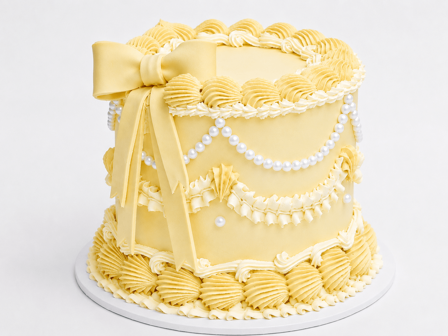 Vintage Bow Cake - The Cake People