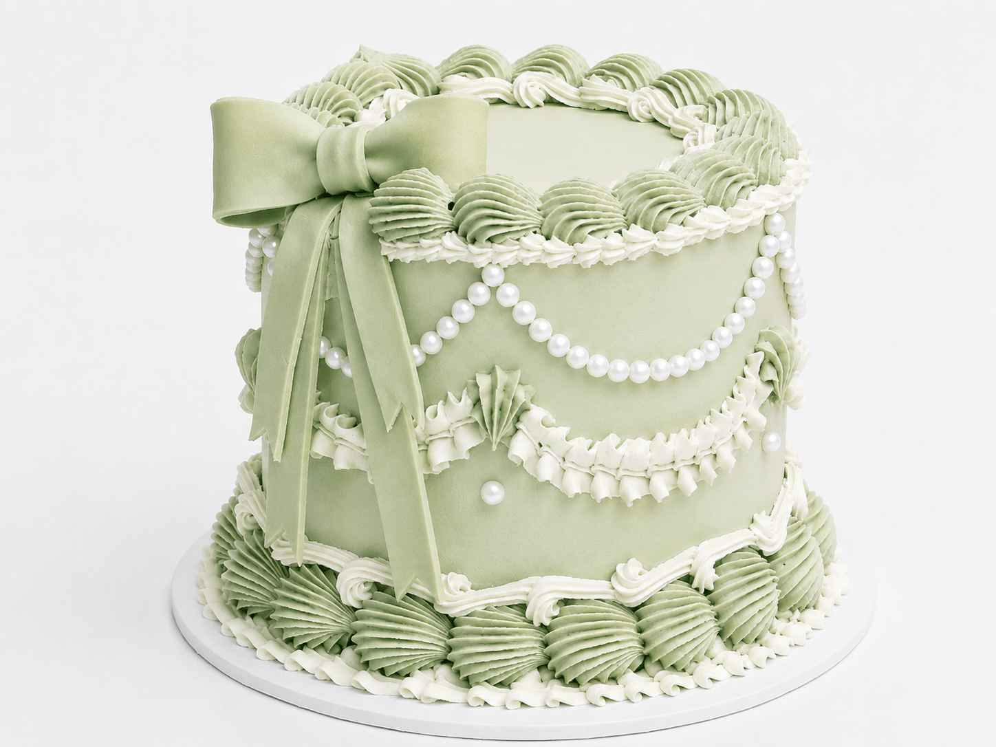 Vintage Bow Cake - The Cake People