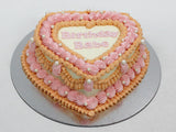 Vintage Cake – Round or Heart - Shape - The Cake People