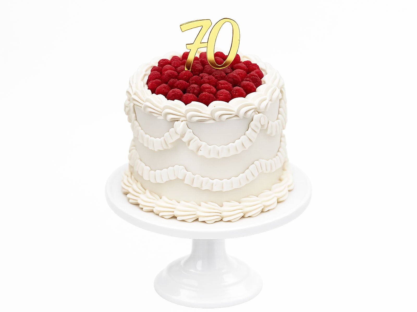 Raspberry Buttercream Cake - Signature Vintage Piping