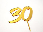 Custom Acrylic 30th Milestone Cake Topper