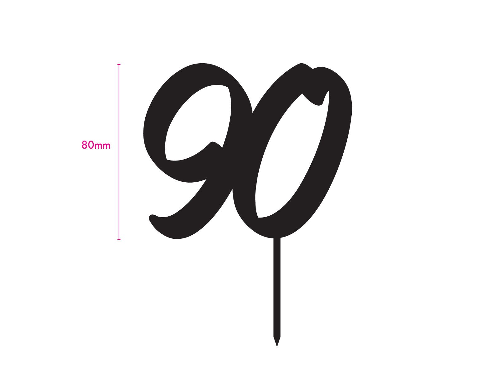 Acrylic Topper Milestone Numbers - The Compassionate Kitchen (7614300586143)