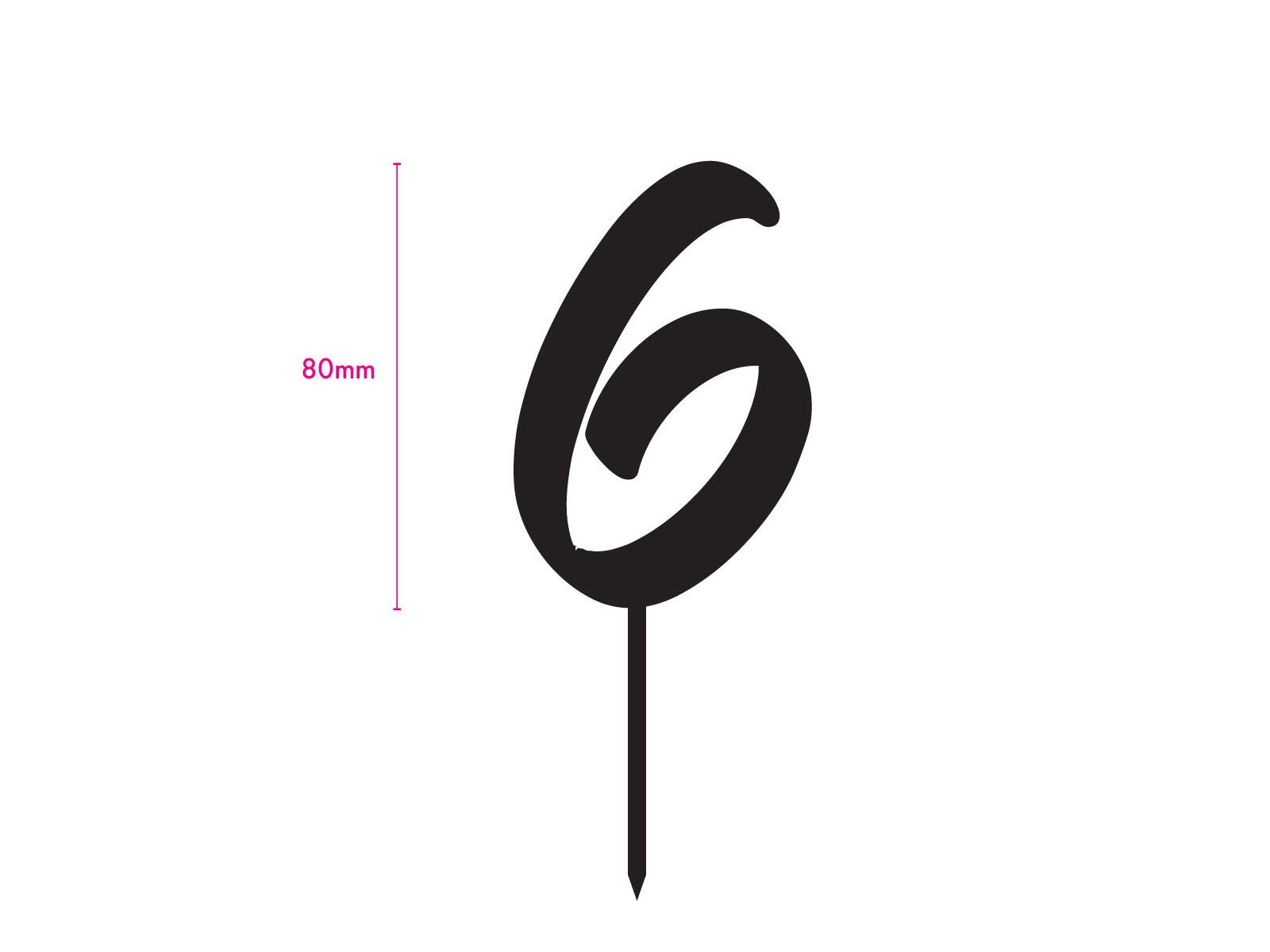 Acrylic Topper Number 1 to 10 - The Compassionate Kitchen (7611696480415)