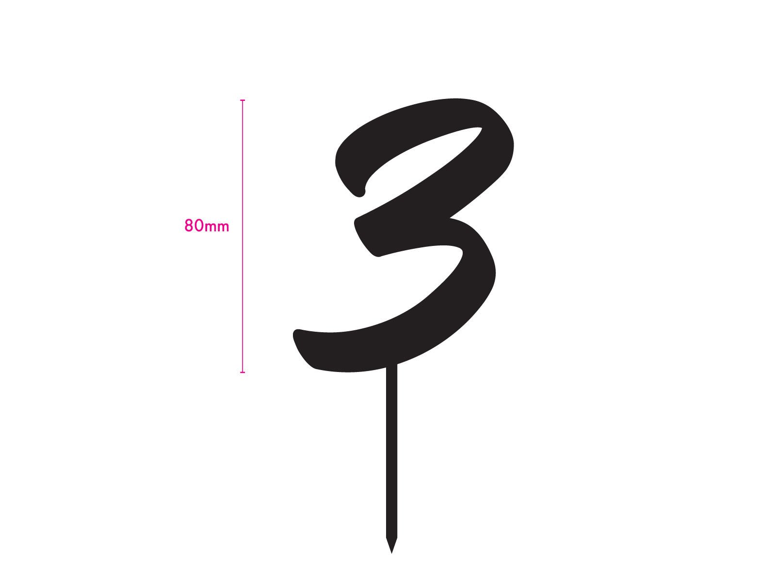 Acrylic Topper Number 1 to 10 - The Compassionate Kitchen (7611696480415)