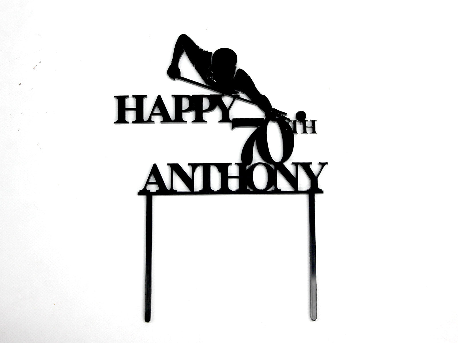 Custom Personalised Acrylic Cake Topper - The Cake People