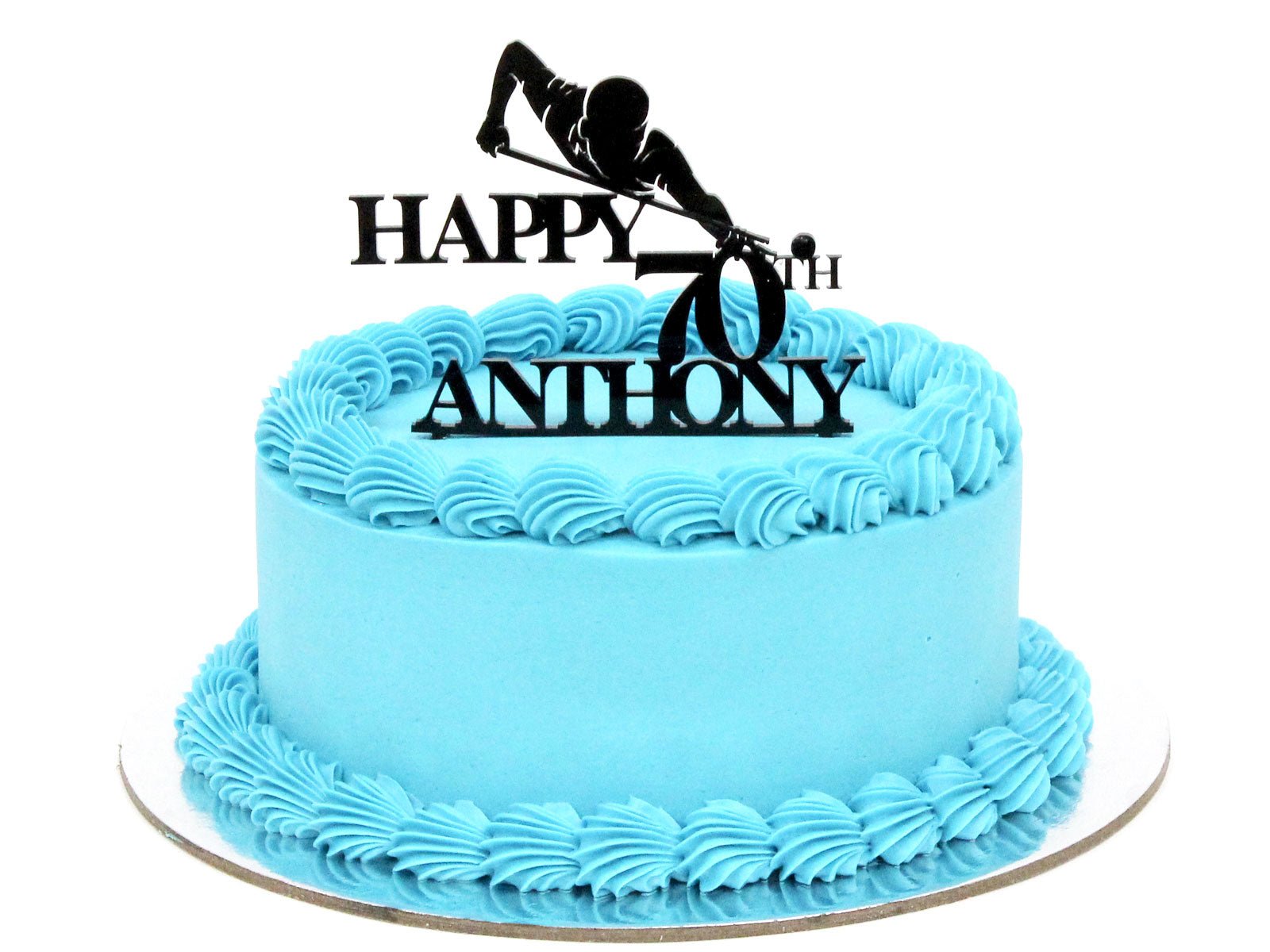 Custom Personalised Acrylic Cake Topper - The Cake People