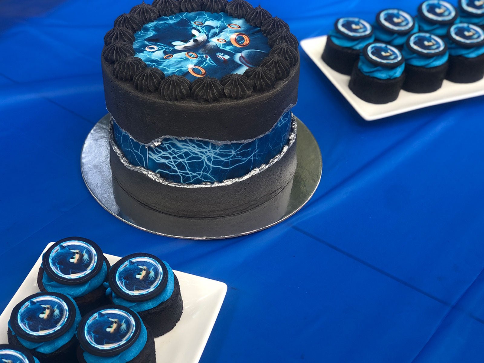 Custom Sonic Fault-line Cake - The Compassionate Kitchen (7620352835743)