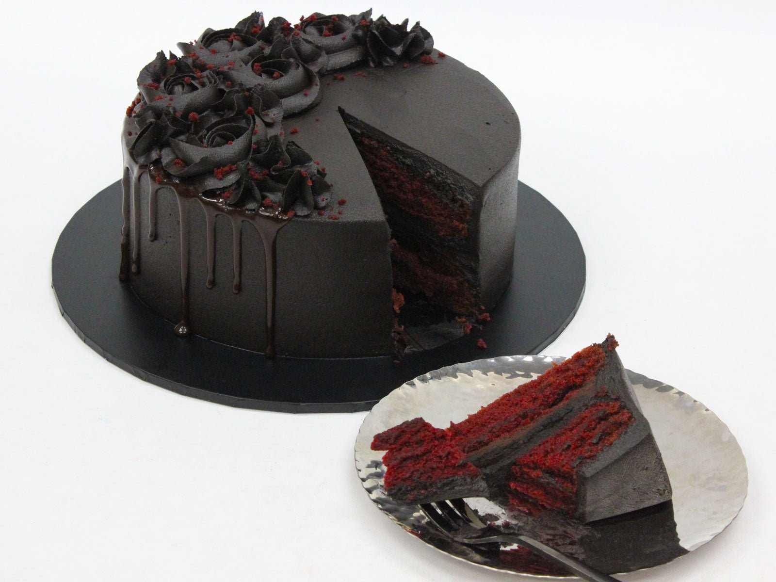 Midnight Red Velvet Cake - The Compassionate Kitchen (7662288502943)