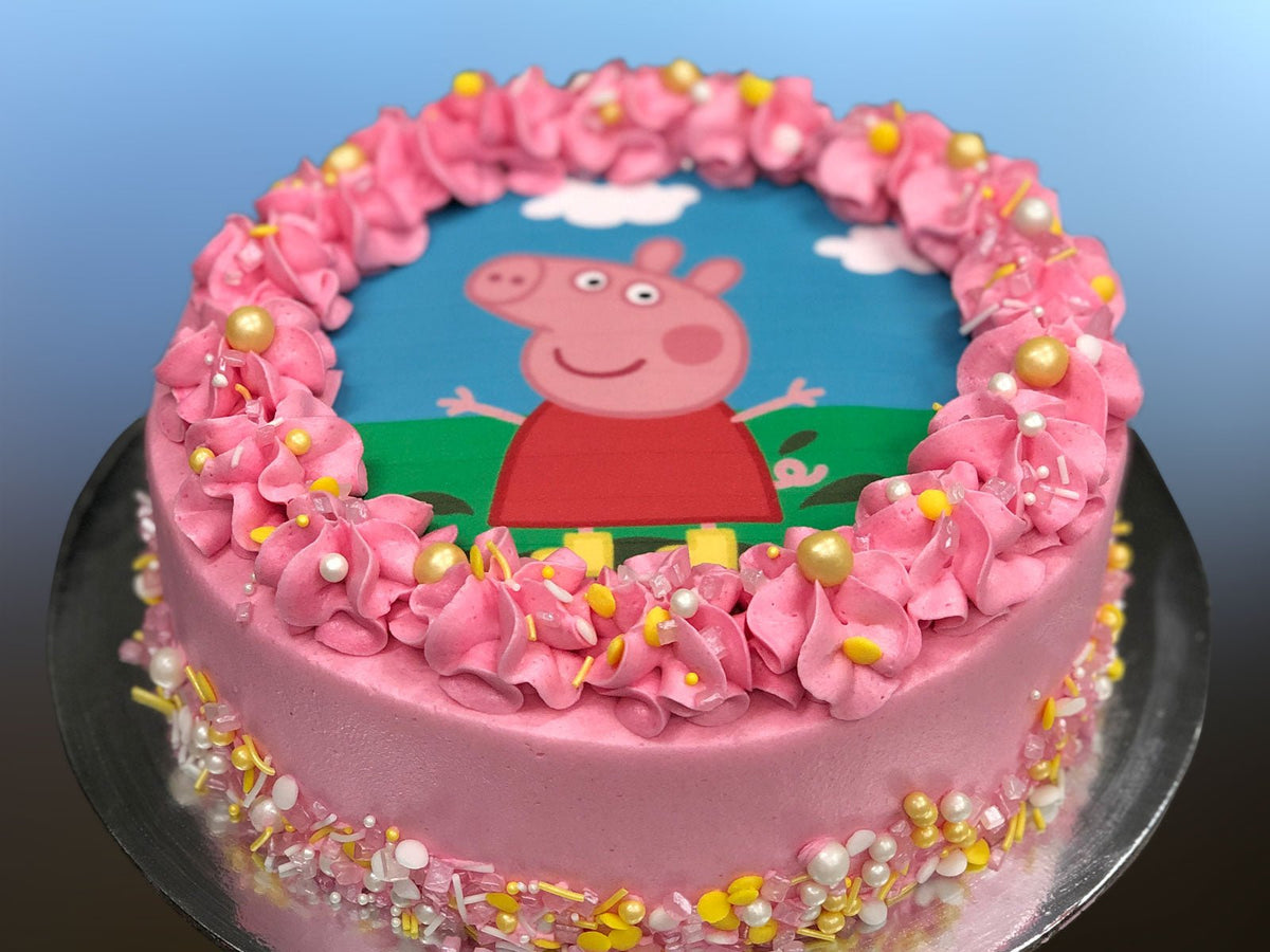 Peppa Pig Cake - The Compassionate Kitchen (7541935898783)
