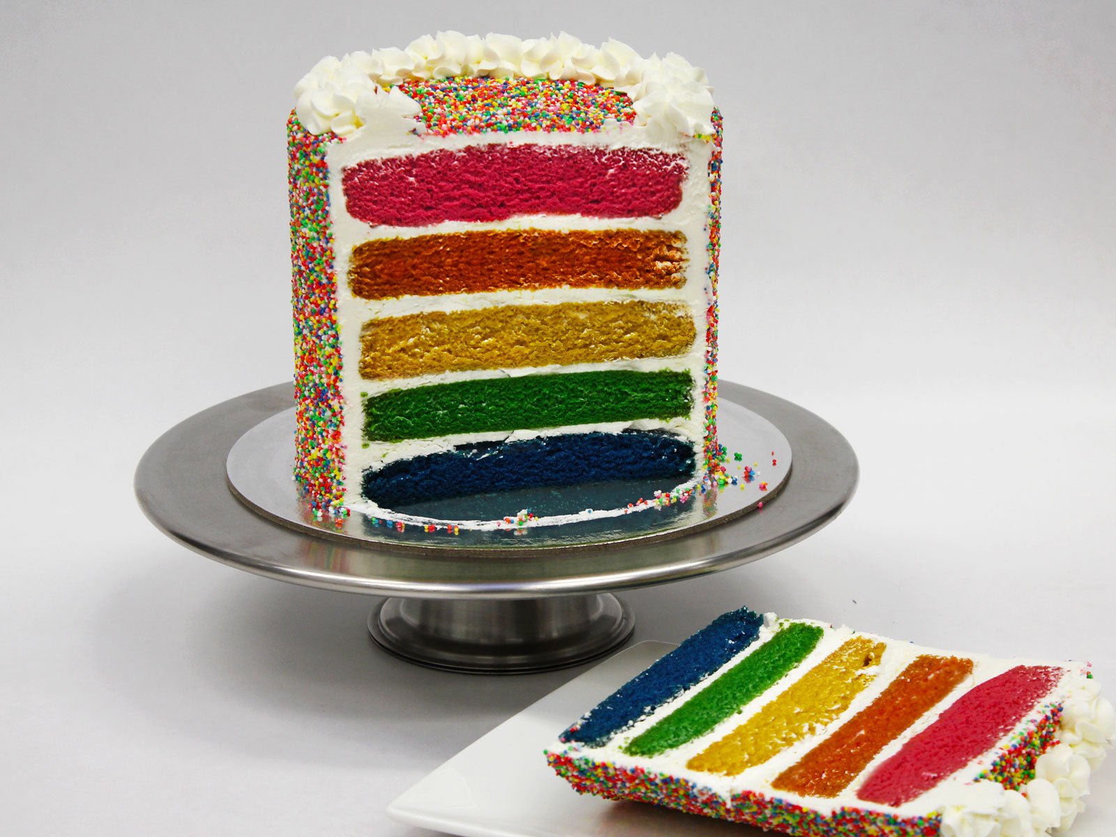 Rainbow Cake - The Compassionate Kitchen (5638751518879)