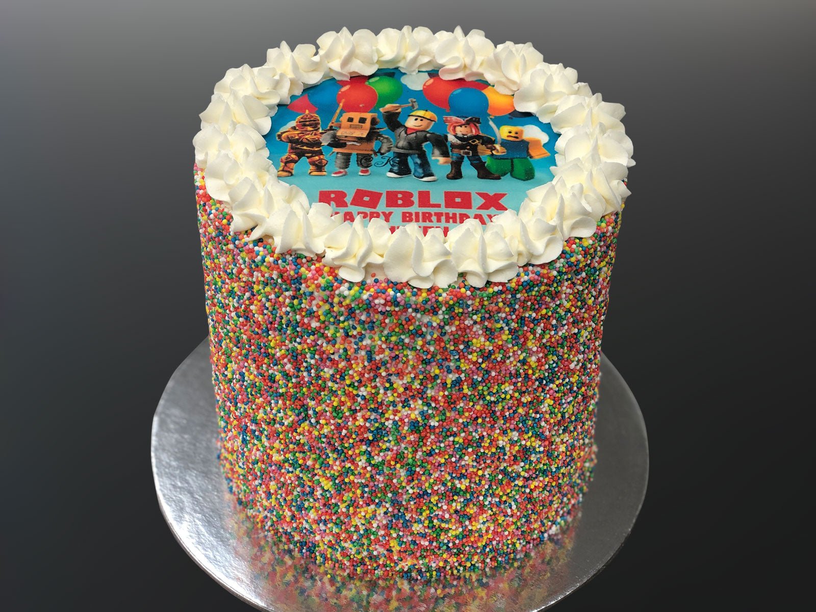 Rainbow Cake - The Compassionate Kitchen (5638751518879)