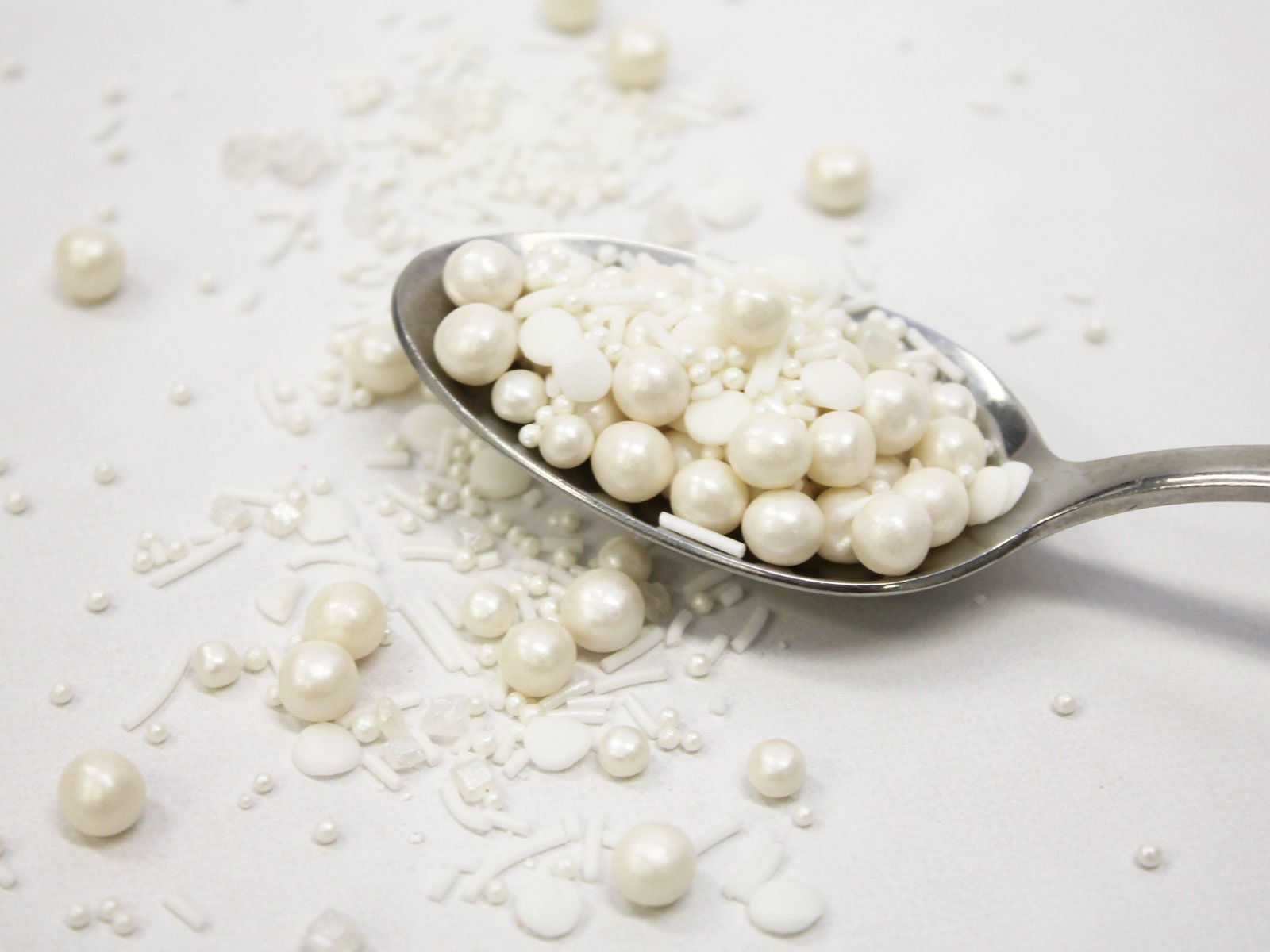 White Mixed Sprinkles 50g - The Compassionate Kitchen (7625756606623)