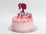 Barbie-Inspired Topper Cake with Number Topper
