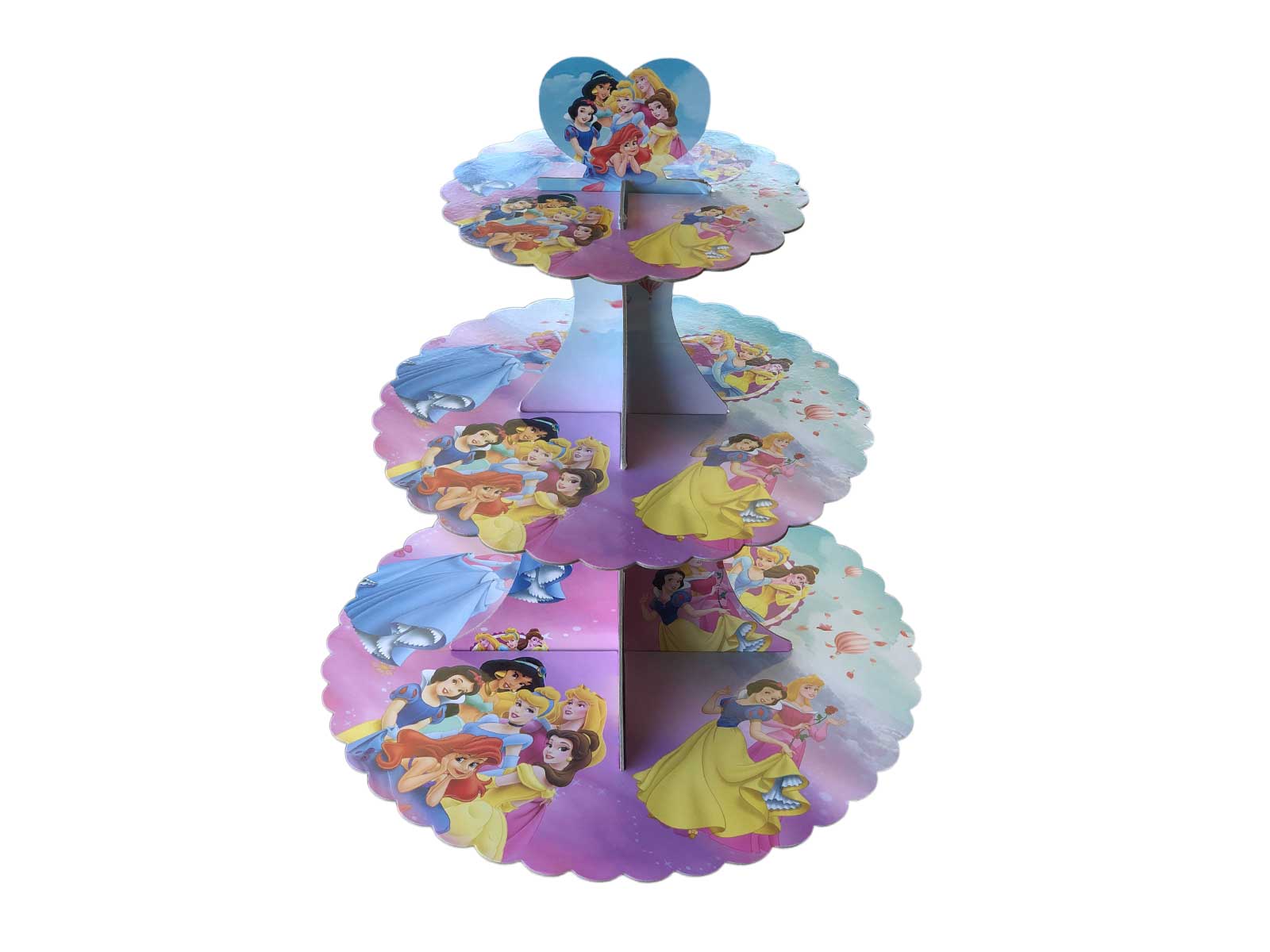 Disney Princesses Cupcake Cardboard Cake Stand – 3 Tier - The Cake People