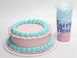 Fairy Floss Dream Cake with Tub of Fairy Floss