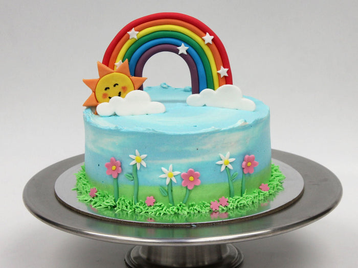 3D Rainbow Sunshine Cake - The Compassionate Kitchen (7621627576479)