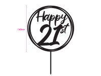 Acrylic Topper Happy Birthday Number - The Compassionate Kitchen (7614307729567)