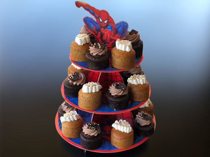 Batman Cardboard Cupcake Stand – 3 Tier - The Compassionate Kitchen (7270805274783)