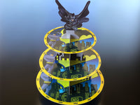 Batman Cardboard Cupcake Stand – 3 Tier - The Compassionate Kitchen (7270805274783)