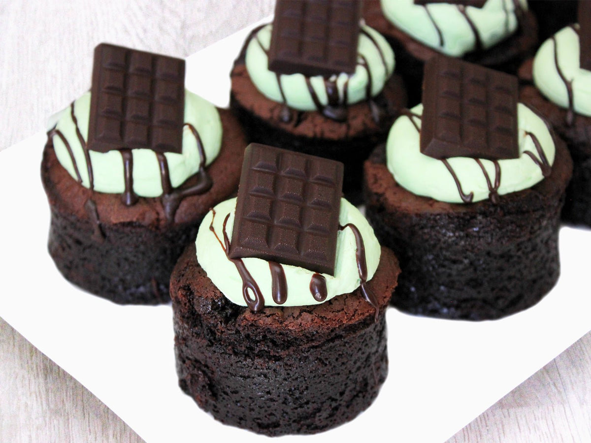 Choc Mint Mud Cakes 6 Pack (GF) - The Compassionate Kitchen (5638754762911)