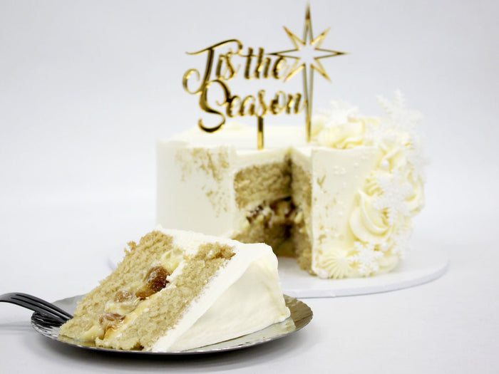 Christmas Cake – Vanilla, Toffee Apple & Custard - The Cake People