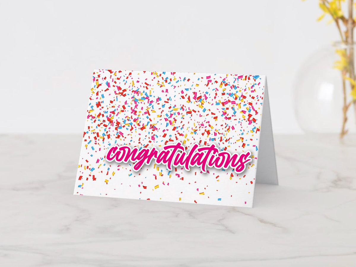 Congratulations (Confetti) Gift Card - The Compassionate Kitchen (5638757187743)