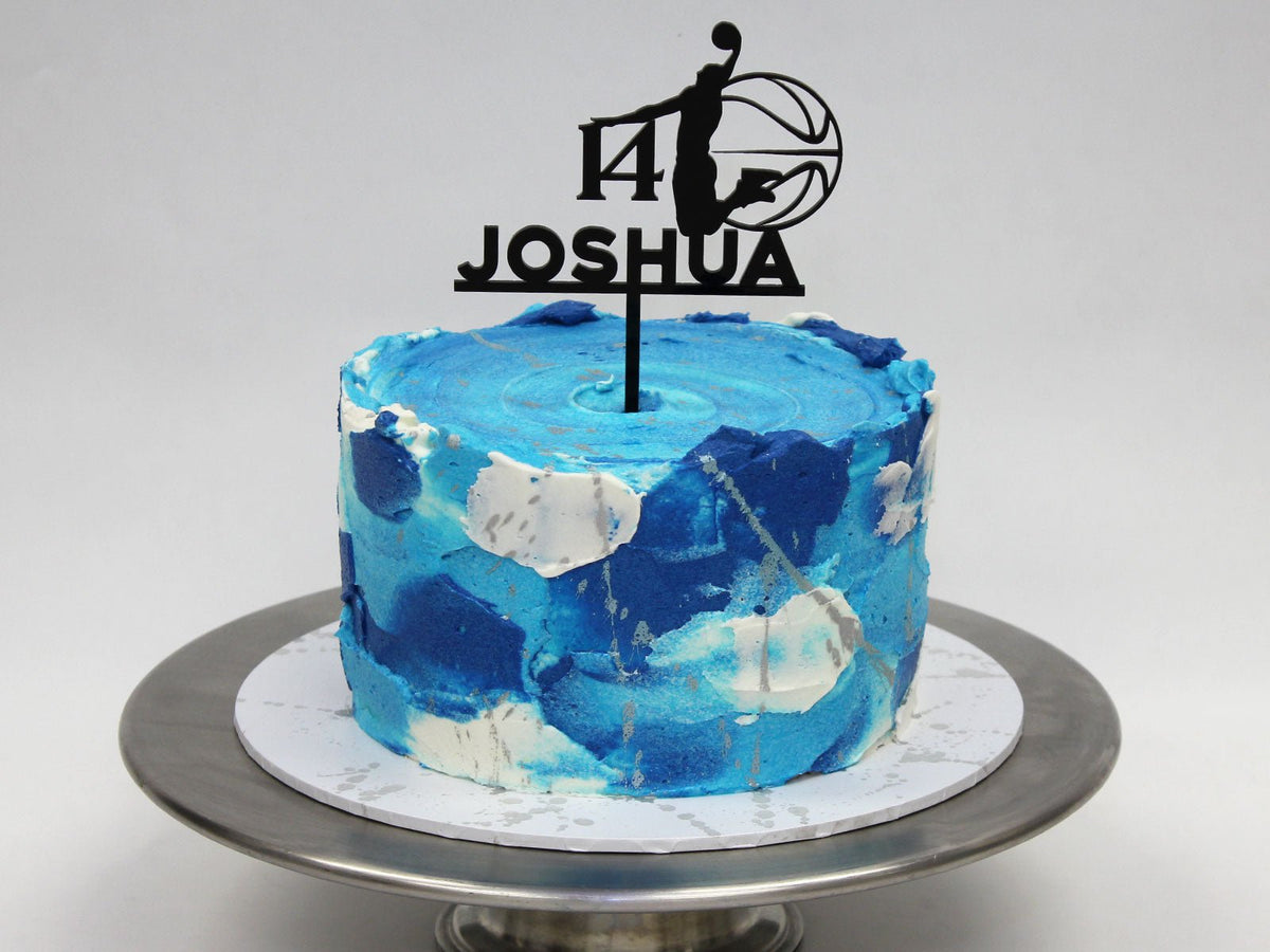 Custom Basketball Cake Topper + Name - The Compassionate Kitchen (7614881104031)