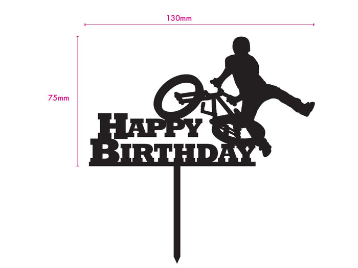 Custom BMX Cake Topper - The Compassionate Kitchen (7614895620255)