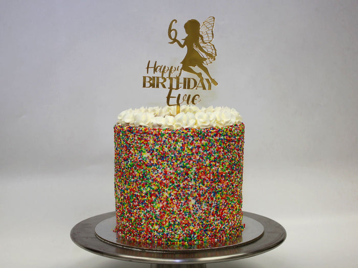 Custom Fairy Cake Topper + Age - The Compassionate Kitchen (7614355112095)