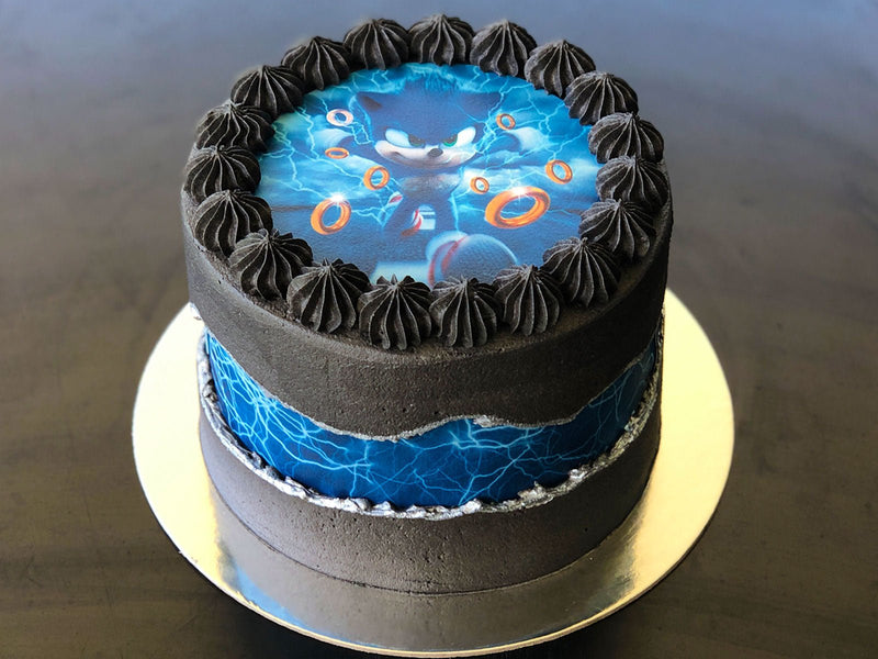Custom Sonic Fault-line Cake - The Compassionate Kitchen (7620352835743)