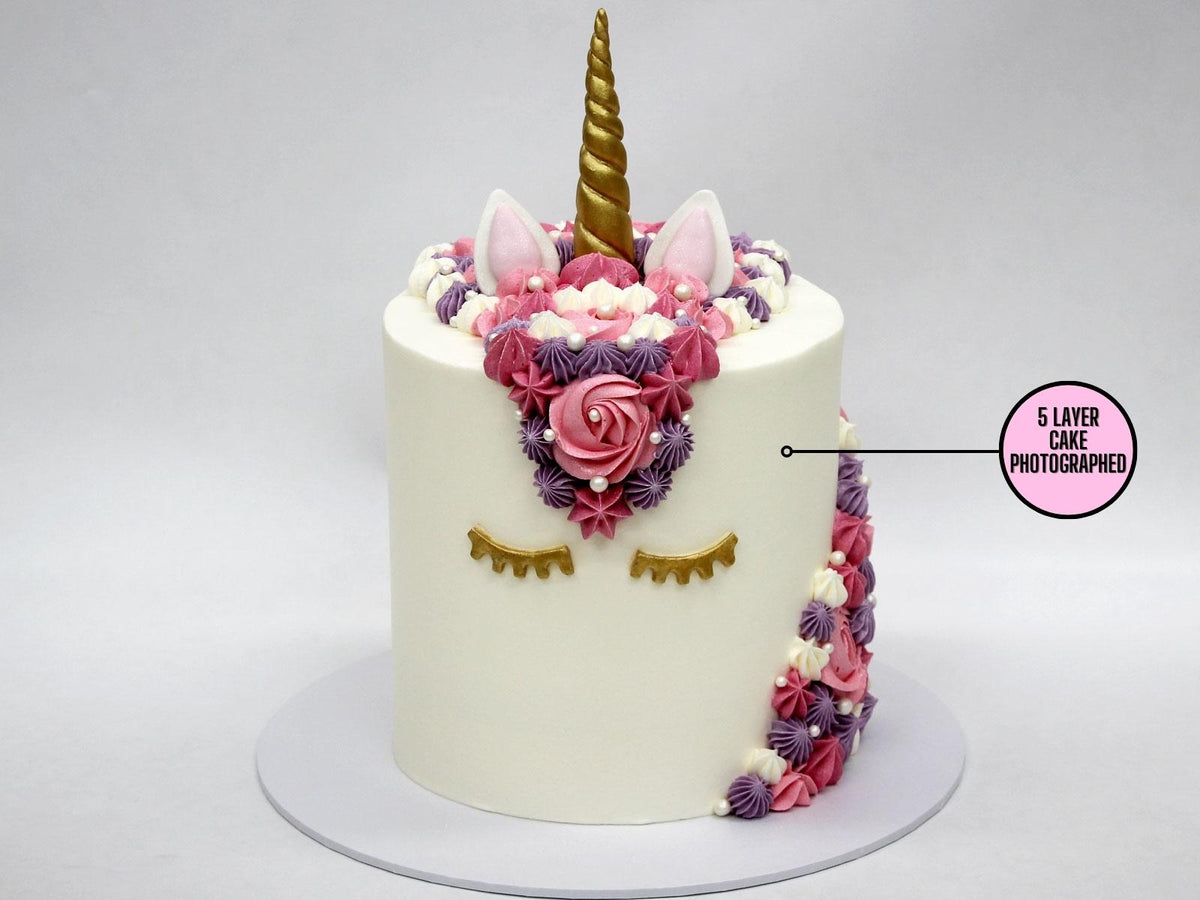 Custom Unicorn Cake - The Compassionate Kitchen (8878168506527)