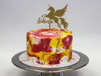 Custom Unicorn Cake Topper + Name - The Compassionate Kitchen (7614519771295)