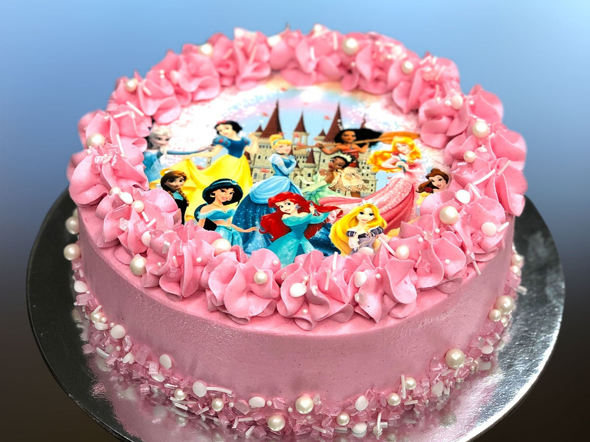 Disney Princesses Cake - The Compassionate Kitchen (7541937045663)