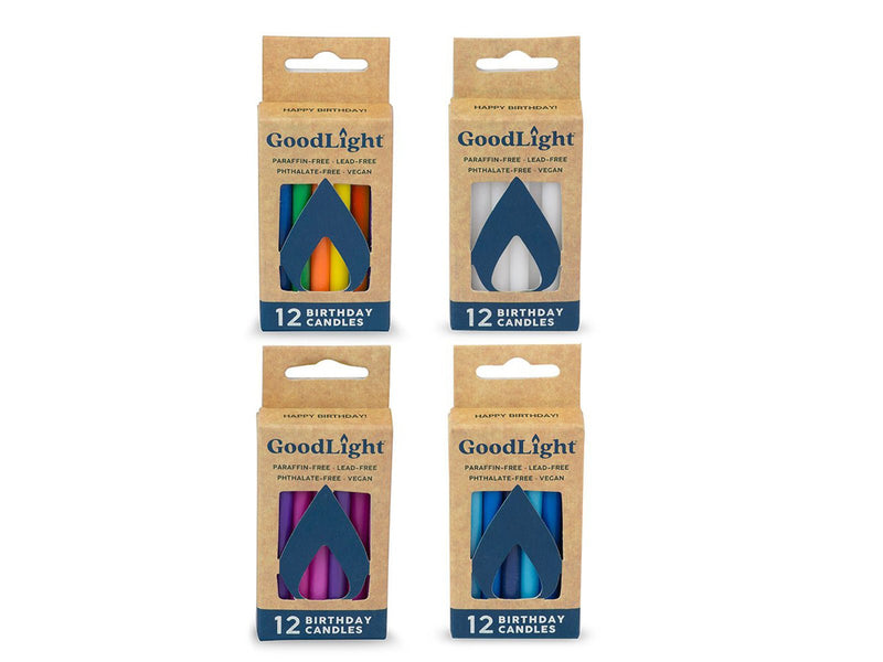 Earth Friendly Birthday Candles - Pack of 12 - The Compassionate Kitchen (5946594656415)